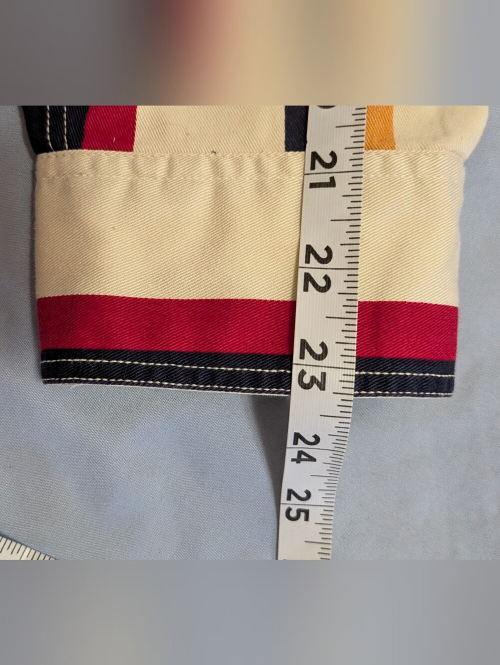 Vintage 90s Chaps Ralph Lauren Striped Shirt Large Long Sleeve Crest Crown - Picture 6 of 8